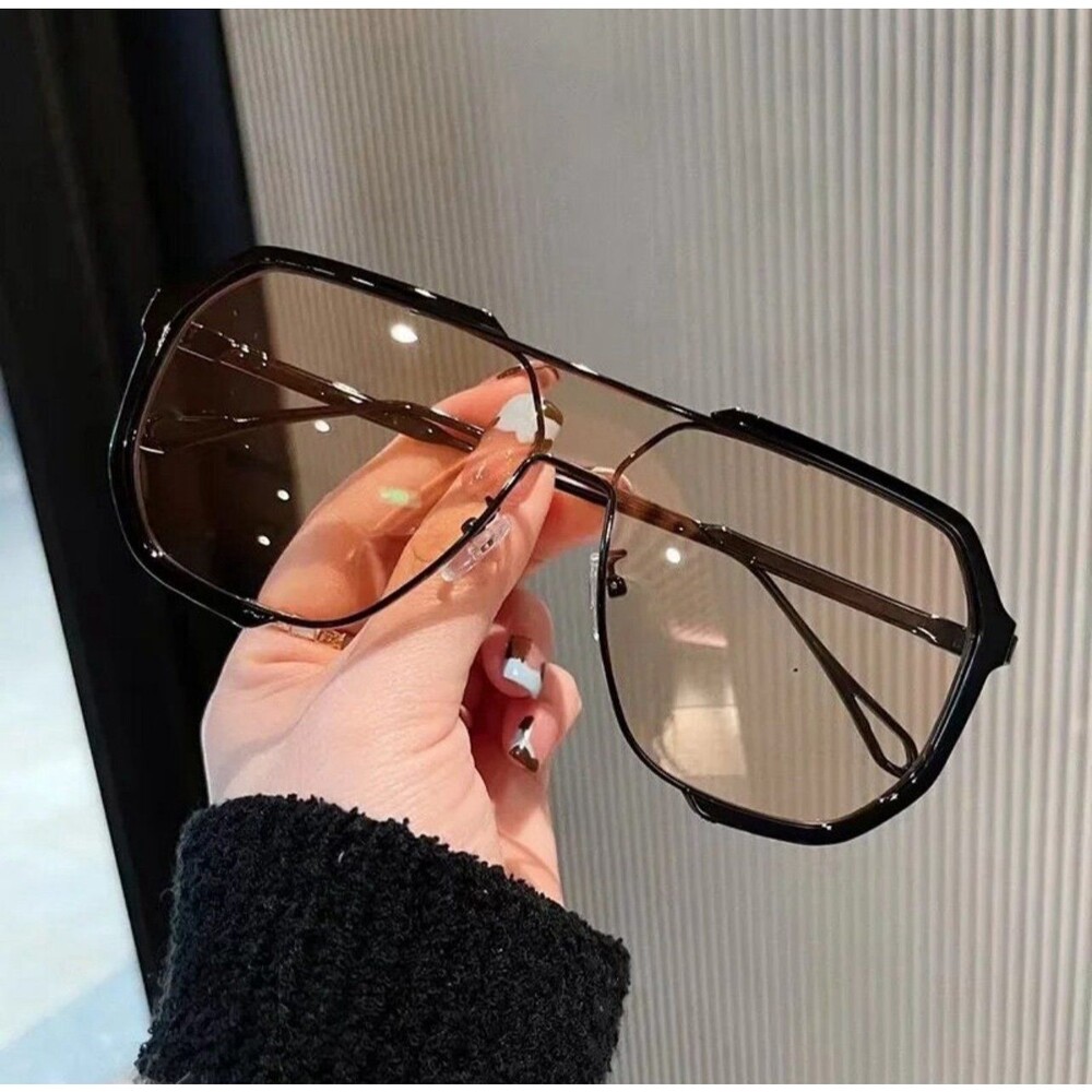 Oversized Sunglasses Women 2024 New Unique One Piece Fashion Sunglasses